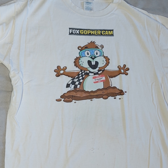Mid 2000s Fox Gopher Cam Digger NASCAR Racing T-shirt Vintage, Large - Picture 4 of 10